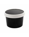 Pots à soupe avec couvercle Noir - Cinq Tailles Disponibles - par 250 unités