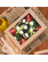 Boîtes pour salade avec fenêtre - 7 Tailles Disponibles