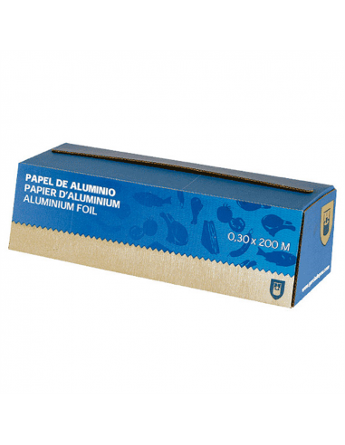 Papier Aluminium avec Boîte distributrice 12µ - 0,30x200 M