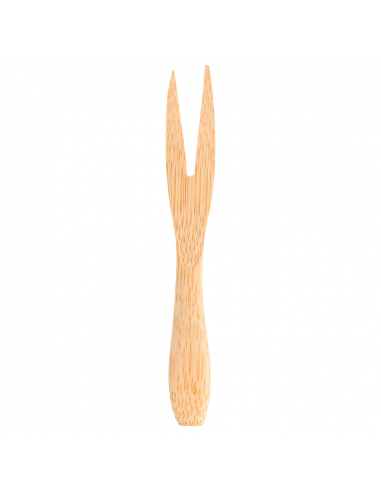 Mini Fourchettes en Bambou Naturel de 9cm