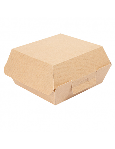 Lot de 450 boites pour burger Carton ondulé Nano-Micro - 13x12,5x6,2 CM
