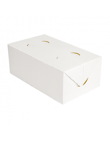 Boîtes Vente-à-Emporter BLANC - Carton Ondulé Nano-Micro - Pack de 300