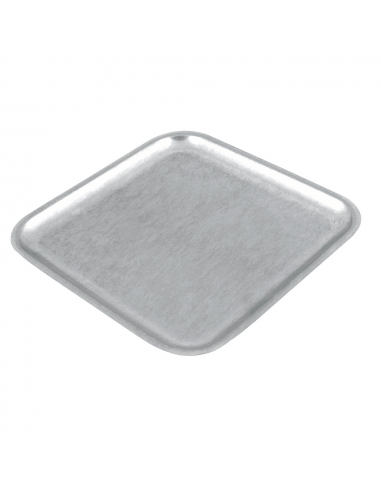 Vue d'ensemble de l'assiette carrée 20,5x20,5cm Meilleur-Emballage