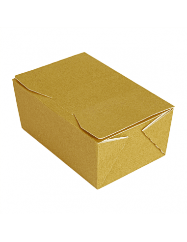 Boite ballotin pour chocolat doré en carton nano micro pour 375 grammes de chocolat