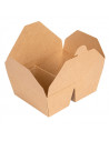 Boîte repas en Carton Brun - 2 compartiments - par 200 unités